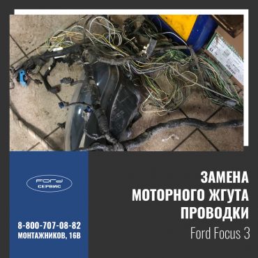 Замена моторного жгута проводки на Ford Focus 3