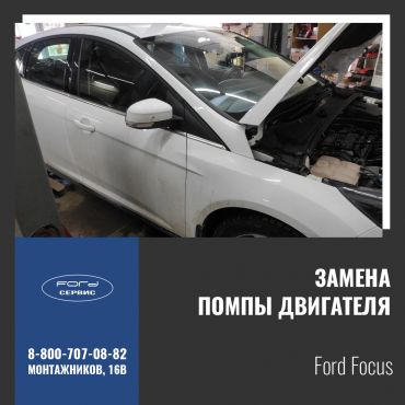 Замена помпы на Ford Focus